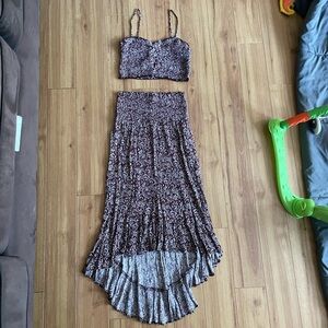 American Eagle Two Piece Floral Set